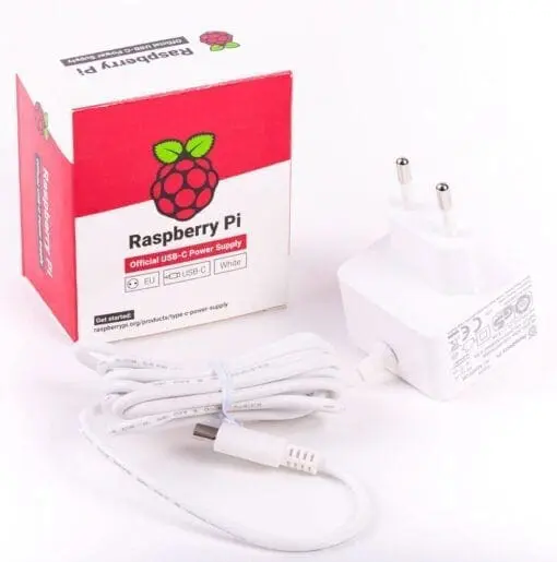 Raspberry Pi 4 Netzteil 5.1V 3A 1.5m Kabel weiß