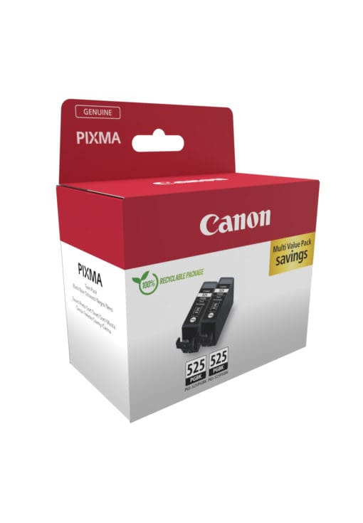 Canon Tintenpatronen Doppelpack PGI-525 BK Schwarz – Bild 2