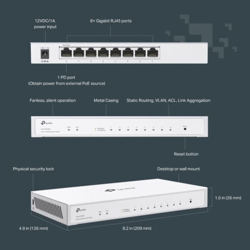 TP-Link Festa FS308G 8-Port Gigabit Smart Switch – Bild 10