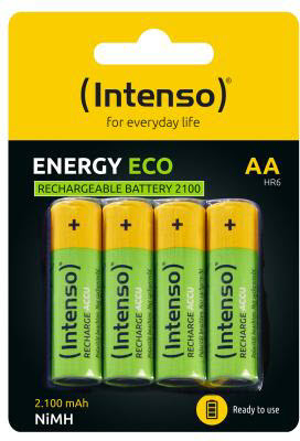 Intenso Batteries Blister HR6 Rechargeable best4you 4er 2100mAh – AA Eco