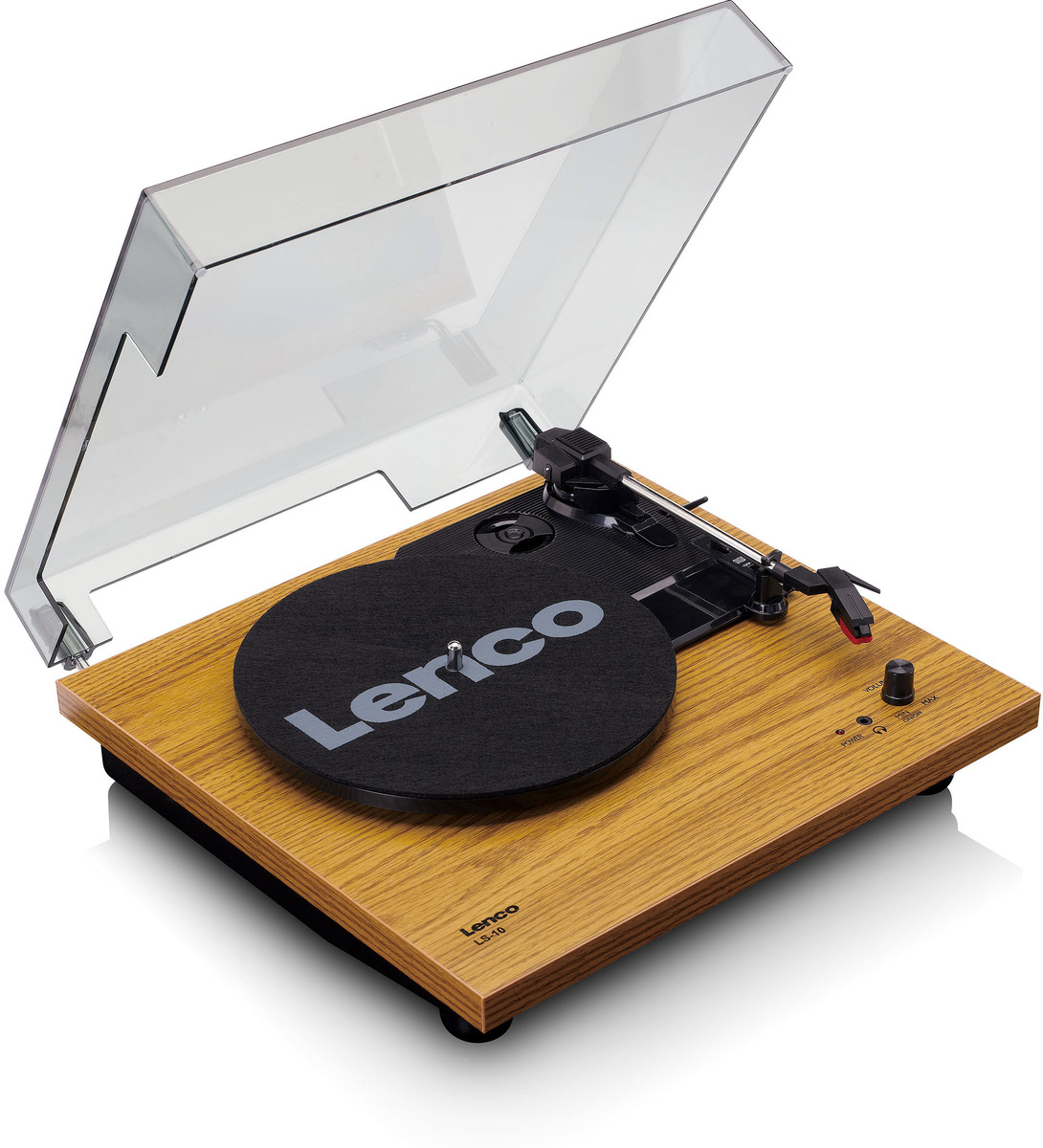 - Lenco best4you mit LS-10WD (Weiß/Holz) Lautsprechern Plattenspieler