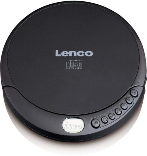 Lenco CD-010 CD Player/Discman mit Ladefunktion (Schwarz)