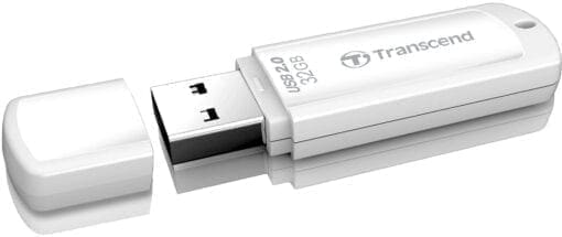 Transcend 32GB JetFlash 370 USB 2.0, Weiß