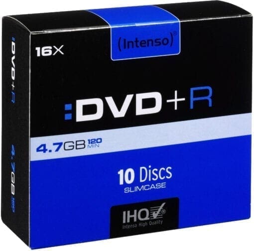 Intenso DVD+R 4,7GB 16x Speed Slim Case 10