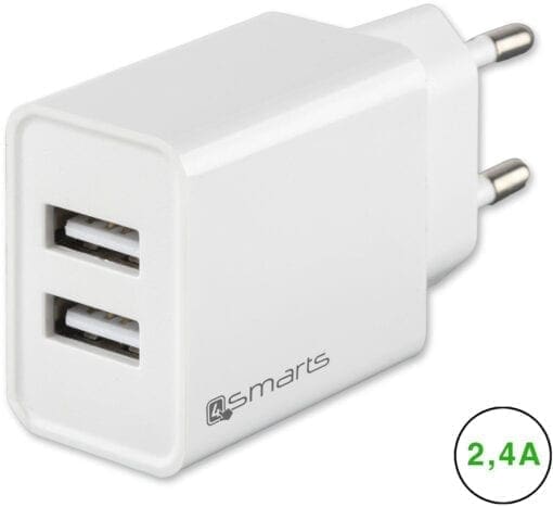 4smarts Netzladegerät VoltPlug Dual 12W, weiß