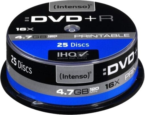 Intenso DVD+R 4,7GB 16x Speed Printable Cake Box 25