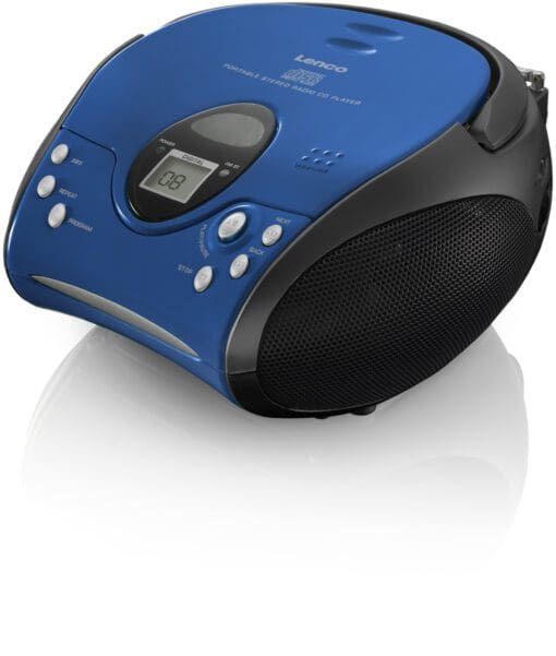 Lenco SCD-24 Stereo UKW-Radio mit CD-Player (Blau/Schwarz)