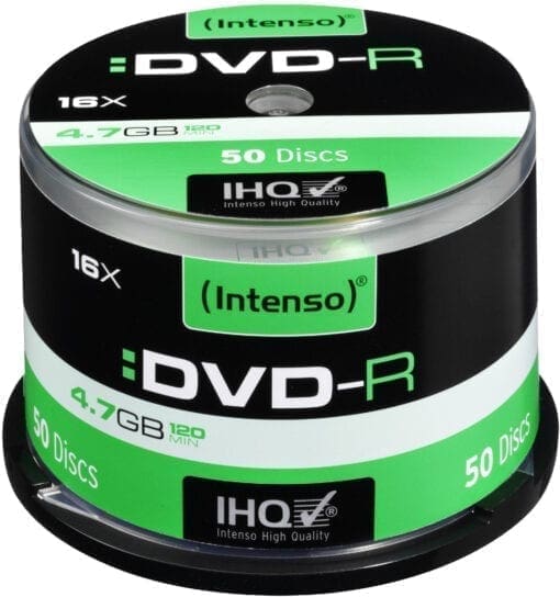 Intenso DVD-R 4,7GB 16x Speed Cake Box 50