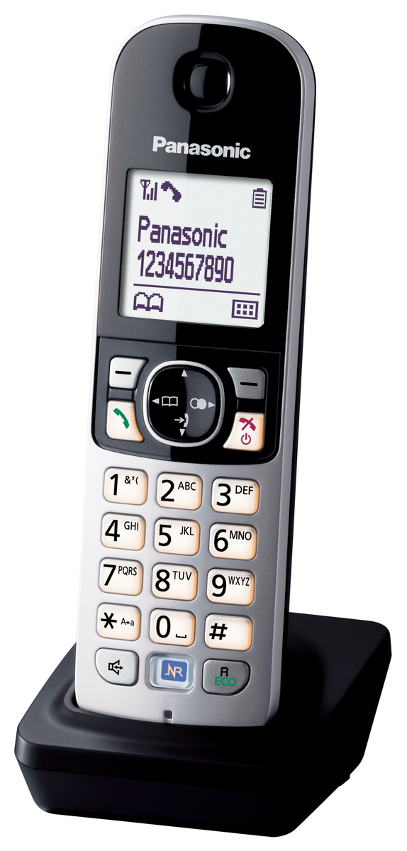 Panasonic Mobilteil schwarz Ladeschale Serie best4you - KX-TG68xx inkl