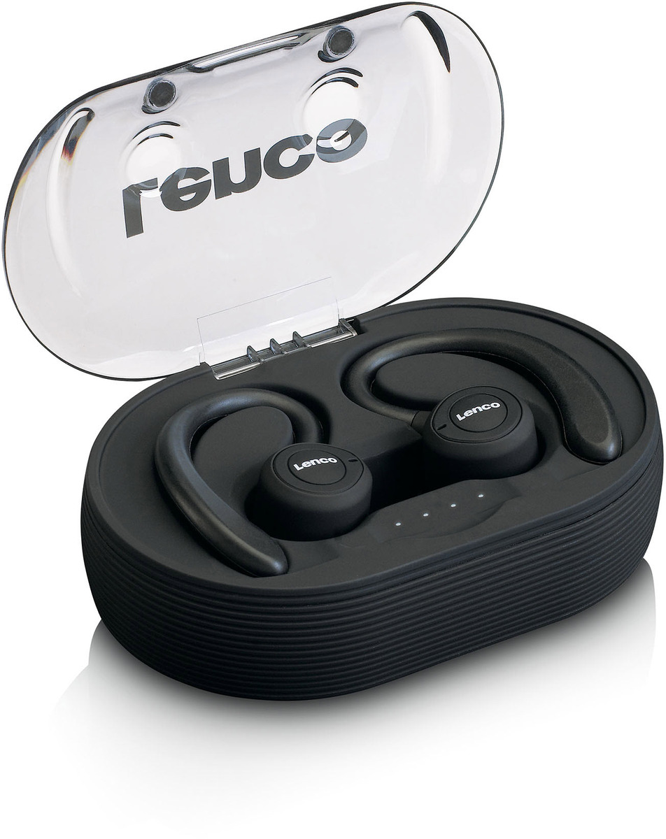 - Mikrofon Lenco best4you mit EPB-460BK Bluetooth-Kopfhörer (Schwarz)