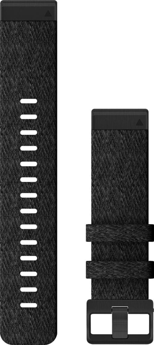 Garmin Ersatzarmband QuickFit 22mm Nylon Schwarz/Schiefergrau