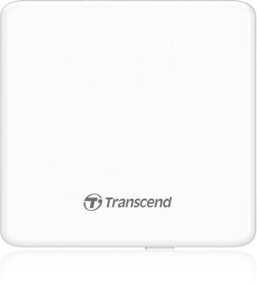 Transcend Externer CD/DVD-Brenner Slim-Serie (Weiß)