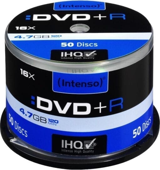 Intenso DVD+R 4,7GB 16x Speed Cake Box 50