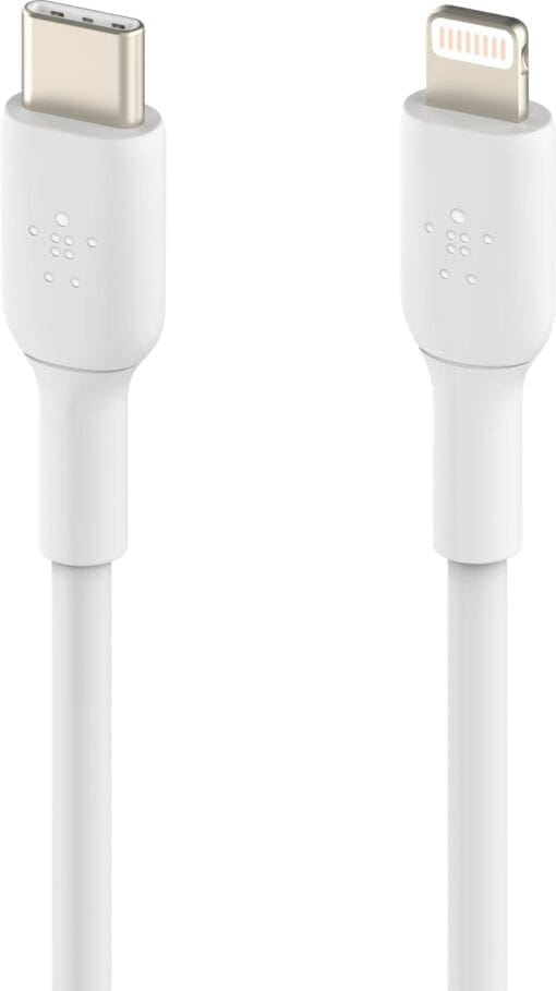 Belkin Lightning/USB-C Kabel PVC, mfi zertifiziert, 1m, weiß