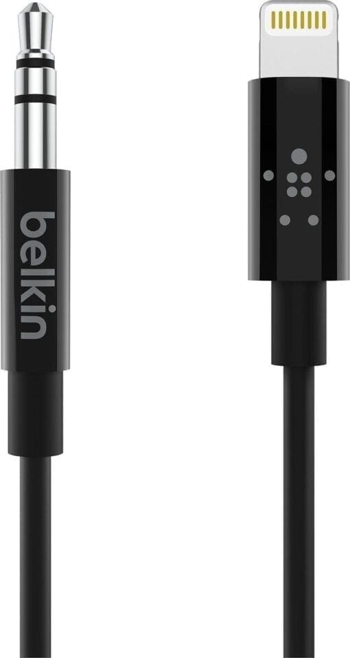 Belkin MixIT Lightning auf 3,5mm AUX Kabel, 0.9 m, schwarz