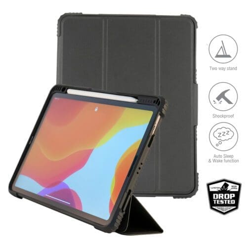 4smarts Folio Case Endurance f. iPad 10.2 (19/20/21), schwarz