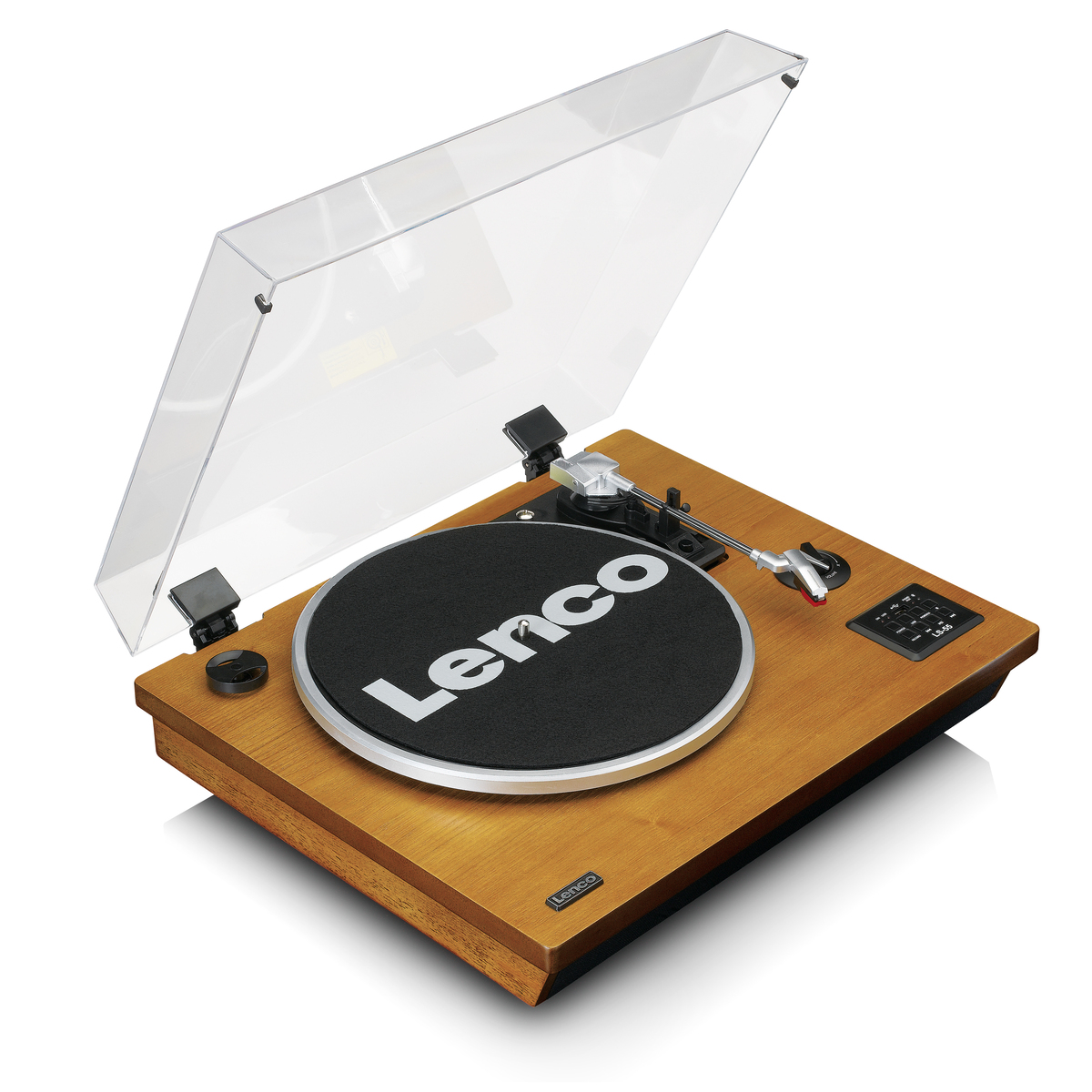Lenco LS-55WA Plattenspieler +BT, MP3, Lautsprecher, USB, Holz - best4you