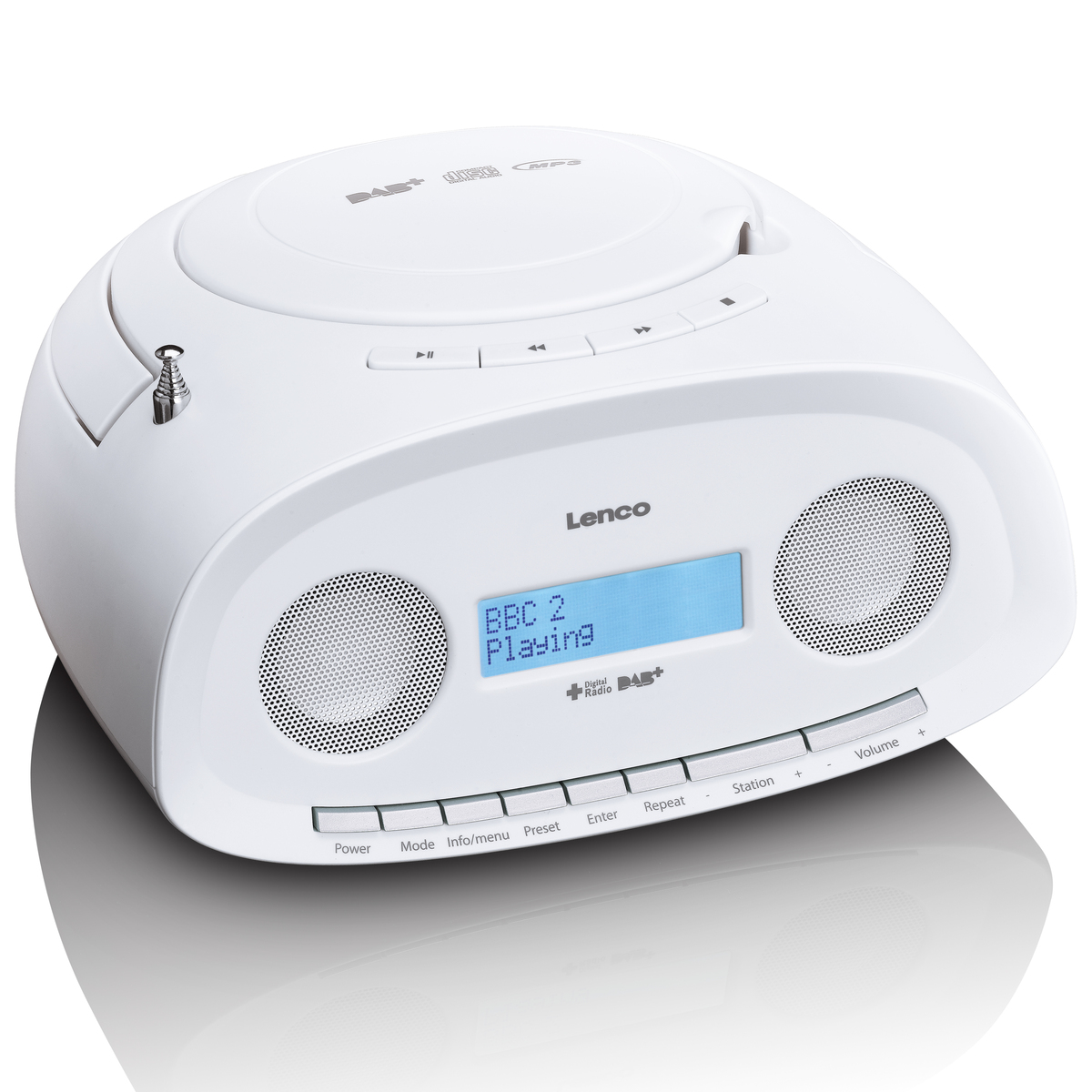 Lenco SCD-69WH DAB Radio Boombox - best4you Weiß CD Player