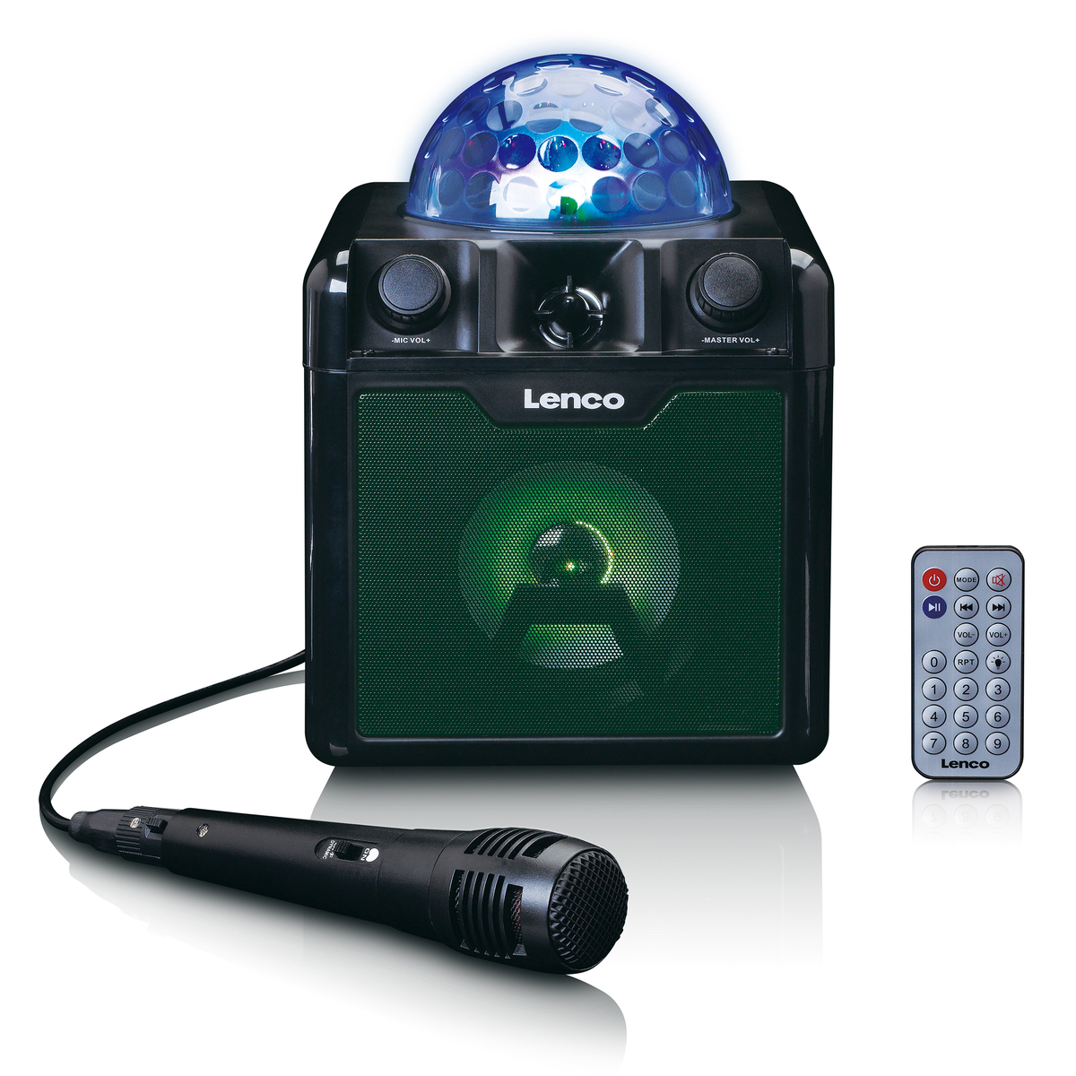 Lenco BTC-055BK Karaoke Lautsprecher Mikrofon Bluetooth best4you u. mit 