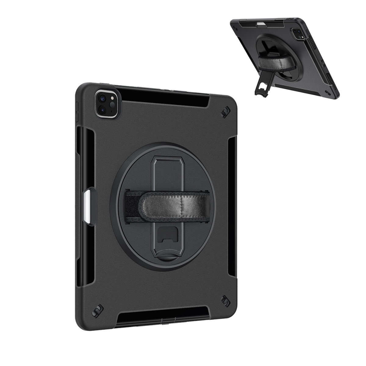 4smarts Rugged Case Grip schwarz best4you für Pro 12.9 - (6.Gen), iPad