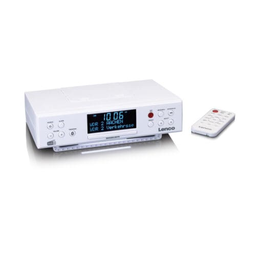 LENCO KCR-190WH Küchenradio Unterbau mit PLL-FM-Radio DAB+ BT