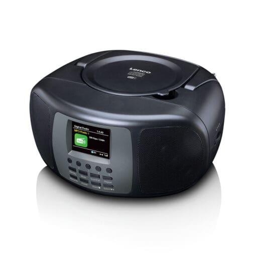 Lenco SCD-860BK Boomxbox mit DAB+/FM-Radio Farbdisp. BT black