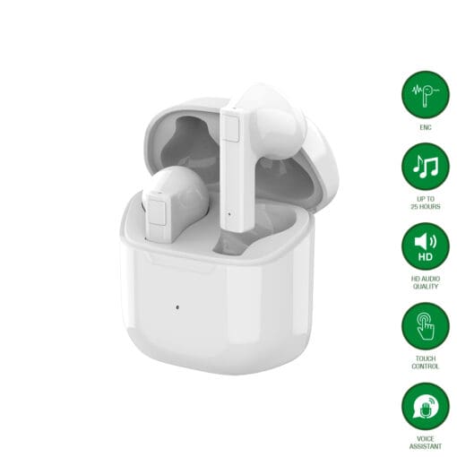 4smarts True Wireless Bluetooth SkyBuds 2 ENC, weiß