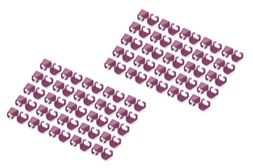 Digitus Farbclips für RJ45 Stecker Farbe Magenta, 100Stk. Pack