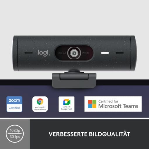 Logitech Webcam BRIO 500 Grafit – Bild 9