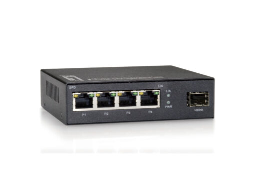 LevelOne GEU-0521 4 Port Gigabit Switch + 1 SFP Slot