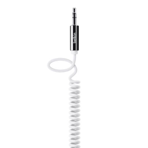 Belkin Audio Spiralkabel (3,5 mm) weiß