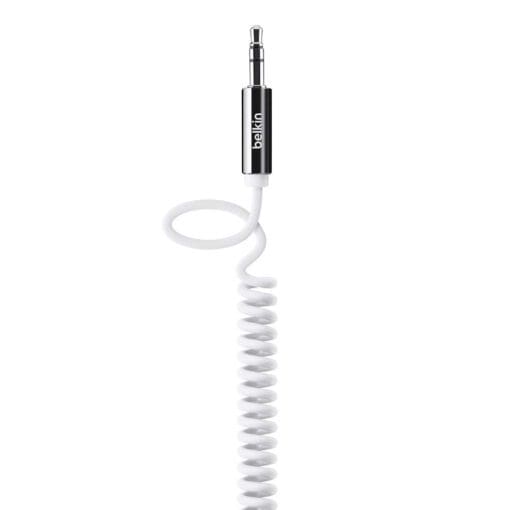 Belkin Audio Spiralkabel (3,5 mm) weiß – Bild 2