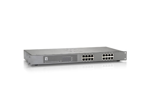 LevelOne FEP-1612 16-Port Fast Ethernet PoE Plus Switch