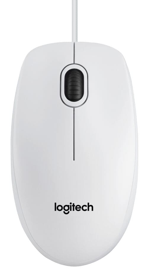 Logitech B100 Mouse Weiß