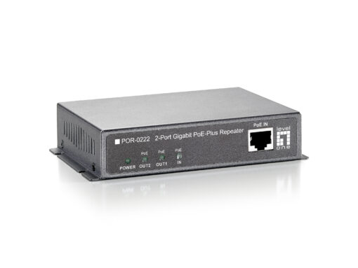 LevelOne POR-0222 2-Port Gigabit PoE-Plus Repeater