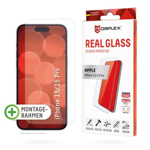 DISPLEX Panzerglas iPhone 15/15 Pro