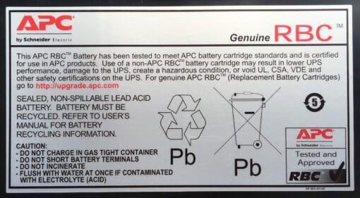 APC - Ersatzbatterie-Kit RBC118 – Bild 2