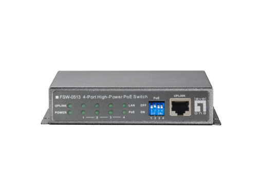 LevelOne FSW-0513 4-Port High-Power PoE-Switch (incl.Netzteil) – Bild 3