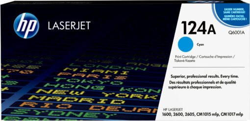 HP Toner inkl. Trommel Q6001A Cyan (ca. 2000 Seiten)