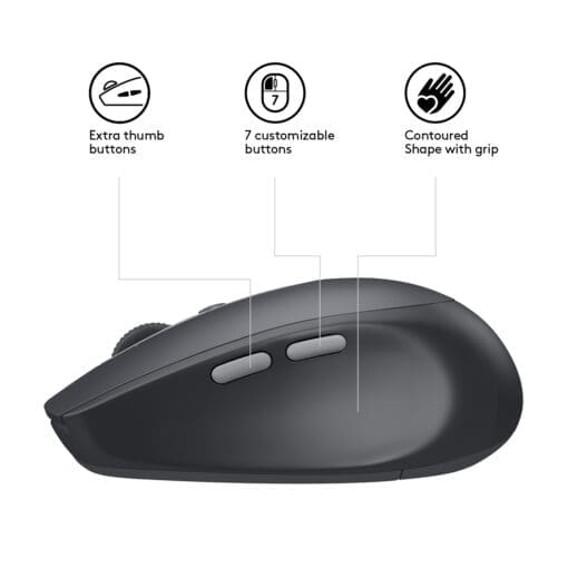 Logitech M590 Silent Maus kabellos – Bild 5