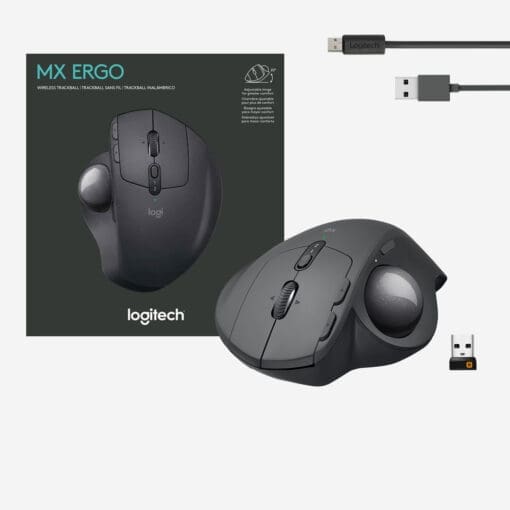 Logitech MX Ergo Wireless Maus schwarz – Bild 7