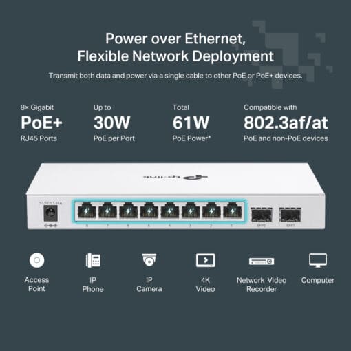 TP-Link Festa FS310GP 10-Port GIG Smart Switch 8-Port PoE+ – Bild 8