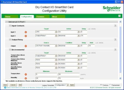 APC Dry Contact I/O SmartSlot Card – Bild 2