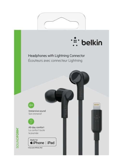 Belkin Rockstar In-Ear Kopfhörer mit Lightning Connector schw. – Bild 7