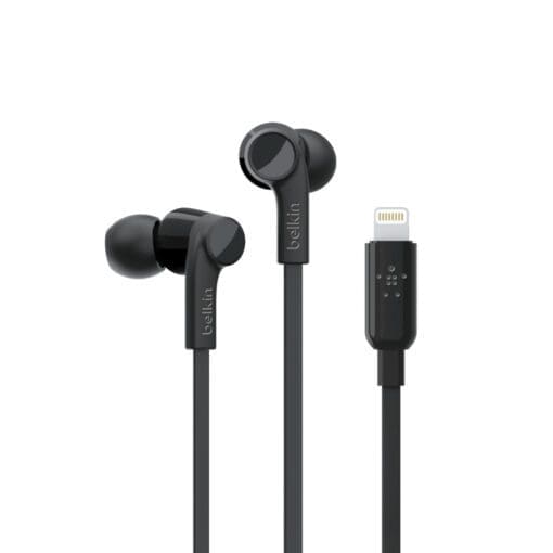 Belkin Rockstar In-Ear Kopfhörer mit Lightning Connector schw.