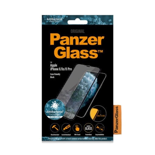 PanzerGlass iPhone 11 Pro/XS, CF, E2E, Antibakt, Black – Bild 2