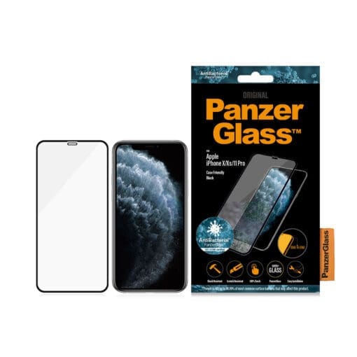 PanzerGlass iPhone 11 Pro/XS, CF, E2E, Antibakt, Black – Bild 3