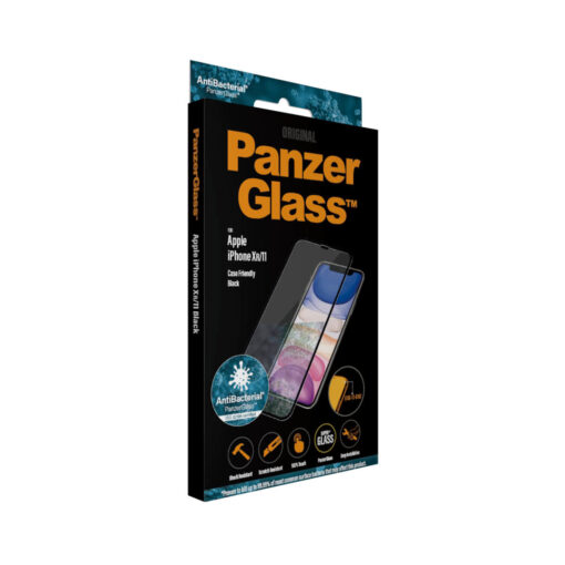 PanzerGlass iPhone 11, XR , CF, E2E, Antibakt, Black – Bild 4