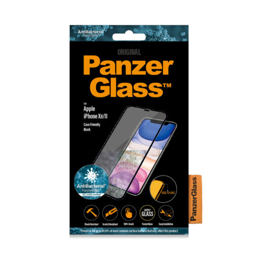 PanzerGlass iPhone 11, XR , CF, E2E, Antibakt, Black – Bild 2