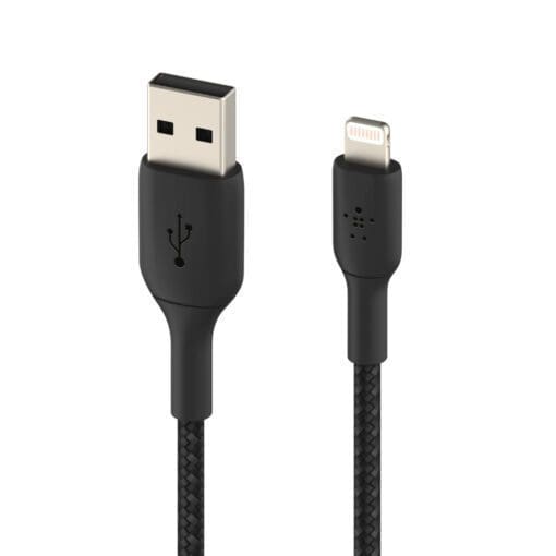 Belkin Lightning Lade/Sync Kabel ummantelt mfi 1m schwarz – Bild 4